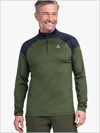Longsleeve Lenggries mens ski top - Loden green