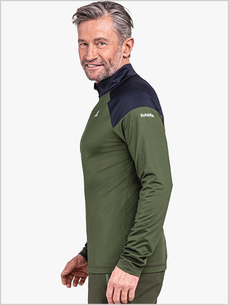 Longsleeve Lenggries mens ski top - Loden green