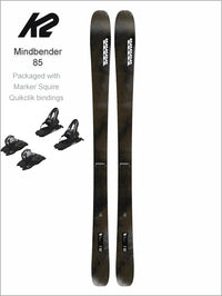 Mindbender 85 skis and Squire 10 Quikclick bindings