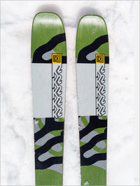 Mindbender 89Ti skis and Marker Griffon TCX D bindings