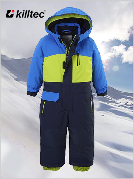 Neon blue one-piece suit (age 3-4)