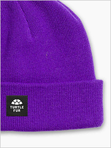 Turtle fur Pathfinder knit beanie - Purple