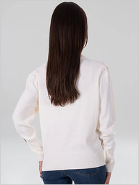 Penda 2 Merino pullover - white