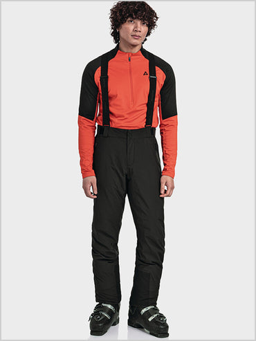 Pine mens ski pants SHORT - Black