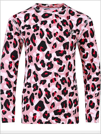 Pow II Baselayer Set - Dusty Rose Cheetah print