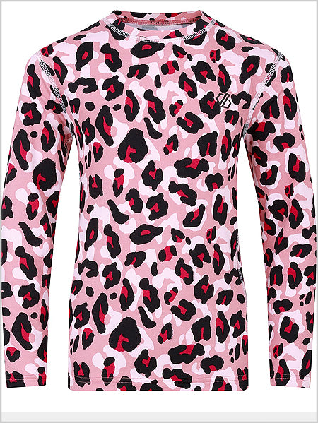 Pow II Baselayer Set - Dusty Rose Cheetah print