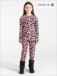 Pow II Baselayer Set - Dusty Rose Cheetah print