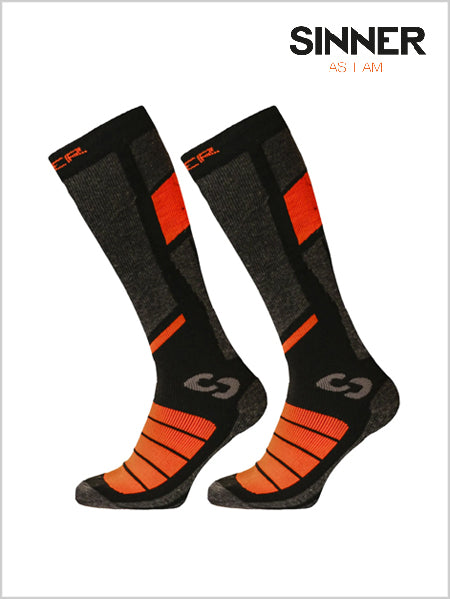 Pro Socks II Double pack - Black - Orange