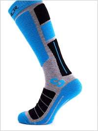 Pro Socks II Double pack - Orange - Neon Blue