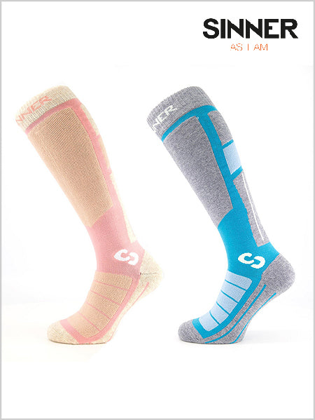 Pro Socks II Double pack - L. Blue - L. Pink