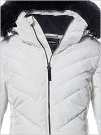 Quilted ski jacket Down look - White (larger sizes)
