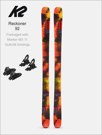 Reckoner 92 skis and M3 11 Compact Quikclick bindings
