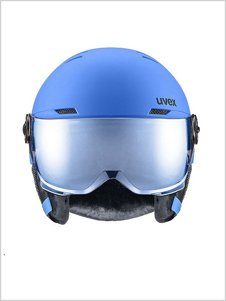 Rocket Jr Visor helmet - blue matt (mirror blue lens)