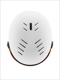 Rocket Jr Visor helmet - white matt (mirror blue lens)