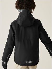 Send it! Jacket - Black / Distressed print