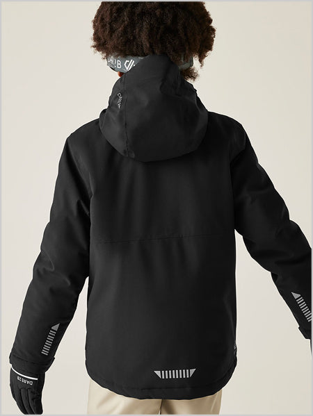 Send it! Jacket - Black / Distressed print
