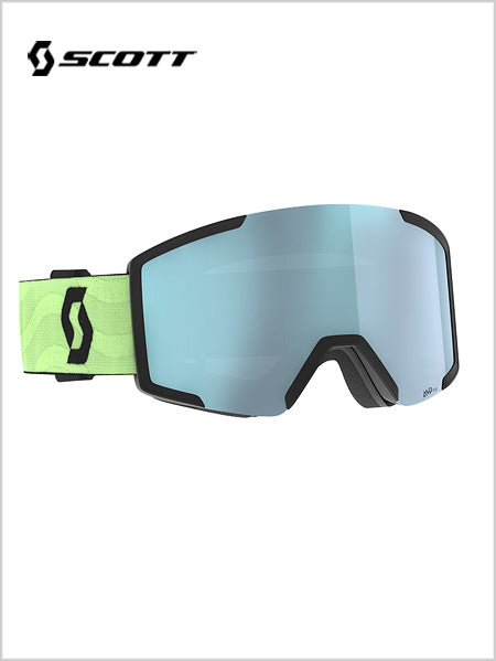 Shield goggles Green + AMP Ice Chrome lens