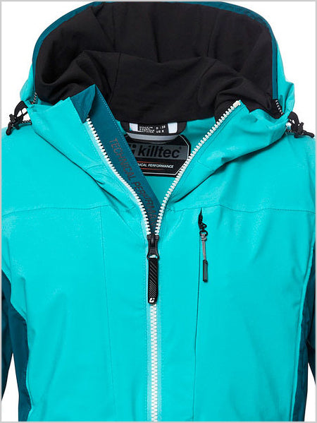 Slim line ski jacket - Aqua (larger sizes)