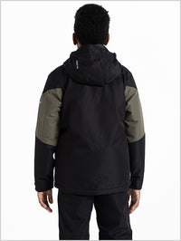 Slush ski jacket - Black / Lichen Green