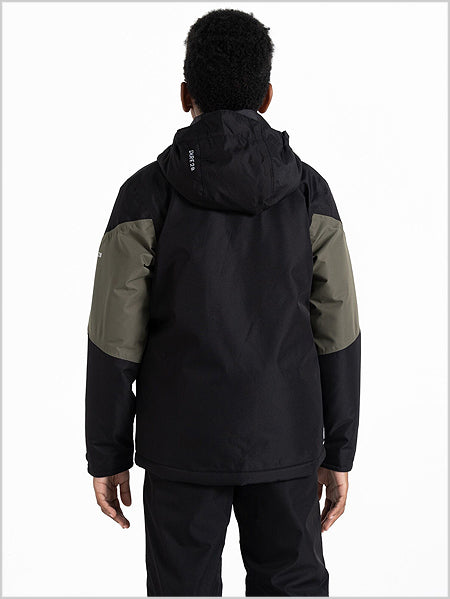 Slush ski jacket - Black / Lichen Green