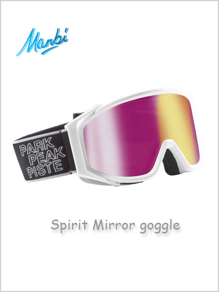 Junior Spirit Mirror goggles White Gloss / Pink age 8+