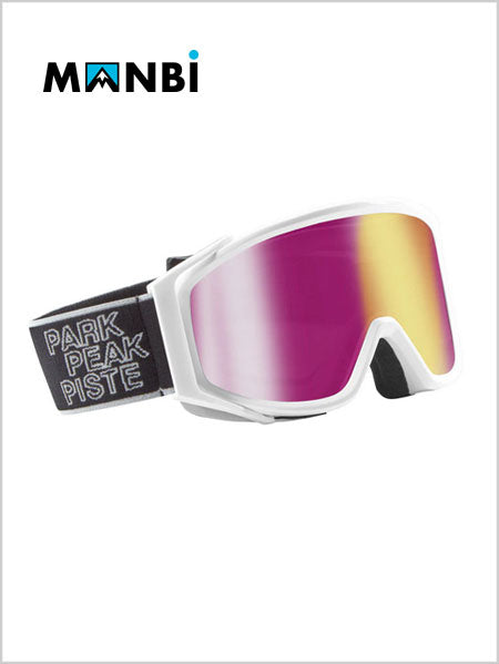 Junior Spirit Mirror goggles White Gloss / Pink age 8+