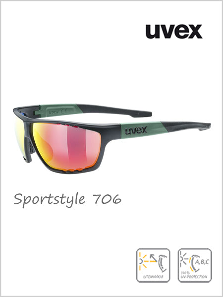 Sportstyle 806 sunglasses Smoke Mat (red mirror lens) - cat 3