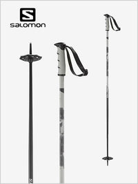 Salomon Steep ski poles - black grey