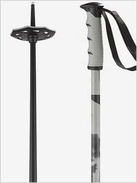 Salomon Steep ski poles - black grey