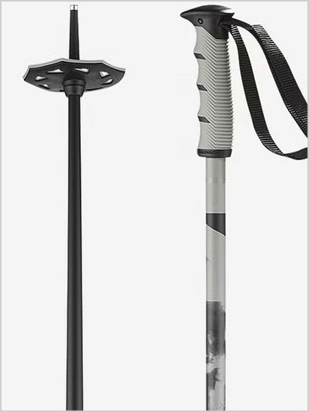 Salomon Steep ski poles - black grey