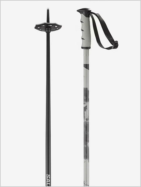Salomon Steep ski poles - black grey