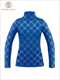 Poivre Blanc stretch ski top - Monogram blue
