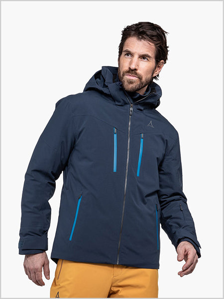 Tanunalpe men's ski jacket - Navy Blazer/shift blue