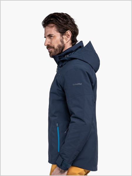 Tanunalpe men's ski jacket - Navy Blazer/shift blue