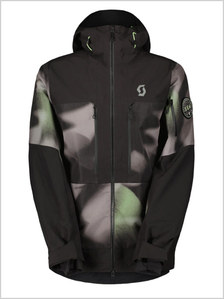 Vertic Ripstop 3 Layer Jacket - Evening greyprint / Black