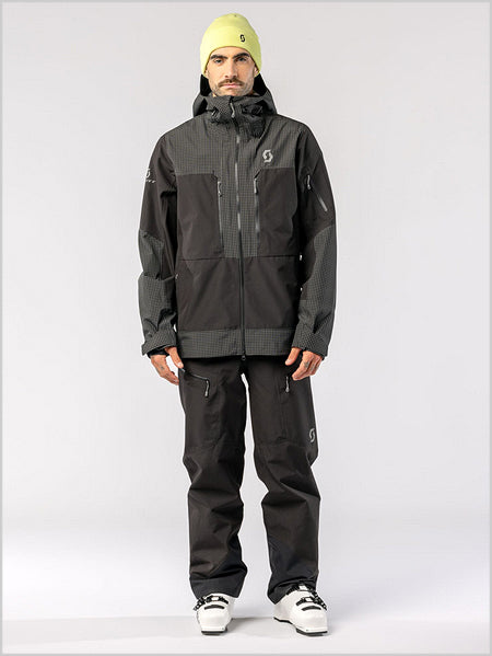 Vertic Ripstop 3 Layer Jacket - Evening greyprint / Black