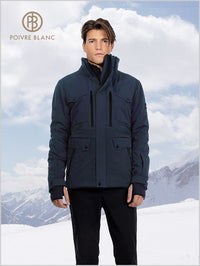 Snow jacket men - navy blue ski jacket