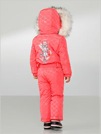 Girls Embo red one-piece suit (+ grow LL system)