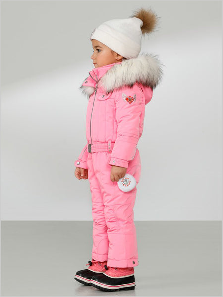 Girls Glory pink one-piece suit (+ grow LL system)-Age 5