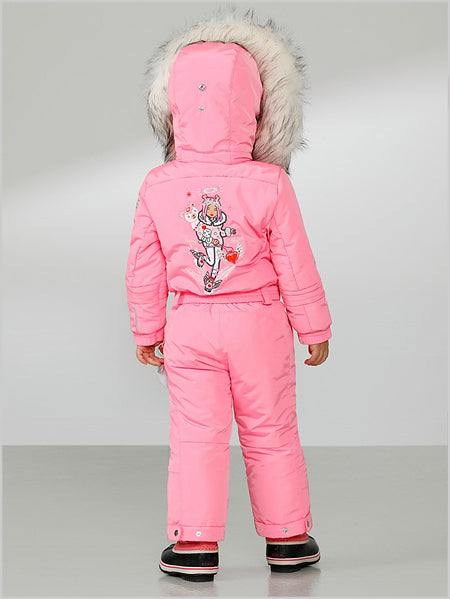 Girls Glory pink one-piece suit (+ grow LL system)-Age 5
