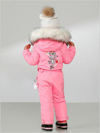 Girls Glory pink one-piece suit (+ grow LL system)-Age 5