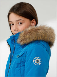 Girls Leonie one-piece suit - King blue (ages 8-14)