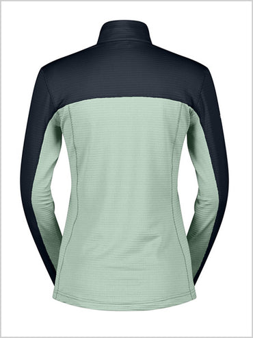 Defined Light Womens Pullover - Dark Blue / Fresh Green