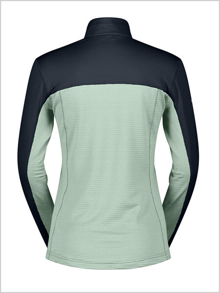 Defined Light Womens Pullover - Dark Blue / Fresh Green