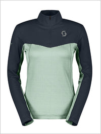 Defined Light Womens Pullover - Dark Blue / Fresh Green