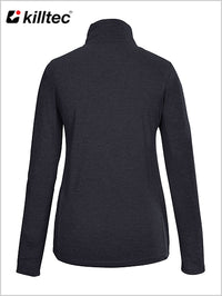 Womens stretch ski top - Black-blue (sizes 8-18)