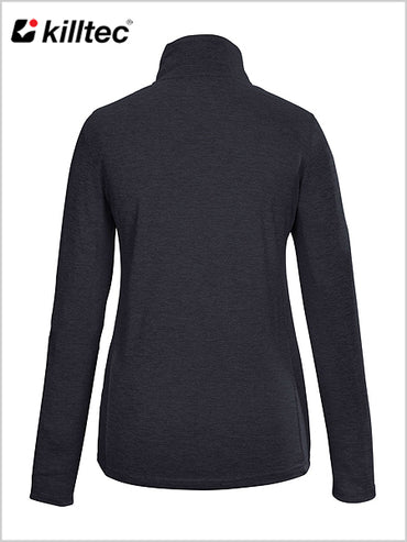 Womens stretch ski top - Black-blue (sizes 8-18)
