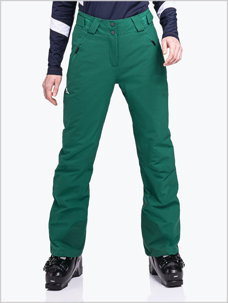 Weissach womens ski pants - Psychotropical Green