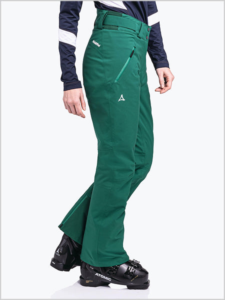 Weissach womens ski pants - Psychotropical Green