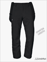 Weissach mens ski pants SHORT - Black